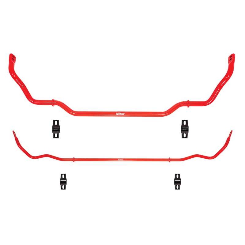 Eibach 25mm front and 19mm rear anti-roll stabilizer bars with mounting hardware for Genesis G70 and Kia Stinger