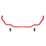 Red Eibach 25mm front anti-roll stabilizer bar with mounting bushings and hardware for Genesis G70 and Kia Stinger.