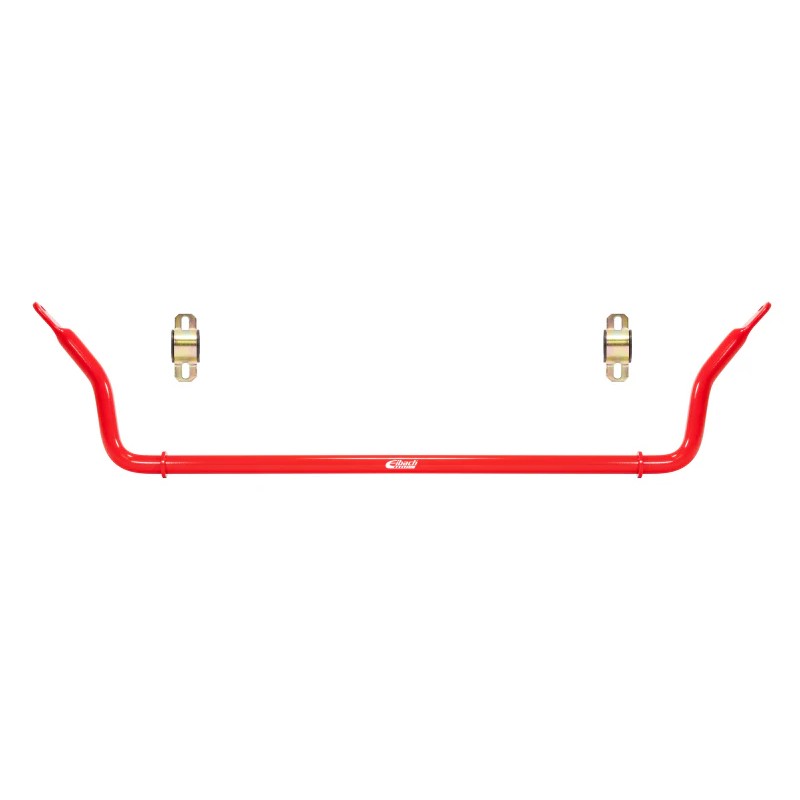 Eibach 26mm red powder-coated front sway bar with mounting bushings and hardware for 1999-2005 Mazda Miata.