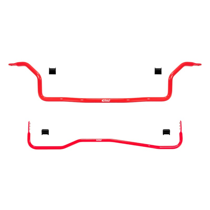 Eibach 28mm front and 17mm rear red powder-coated anti-roll sway bars with mounting hardware for 2001-2005 Lexus IS300