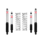 Eibach PRO-TRUCK-LIFT Stage 1 kit featuring silver coil springs and matched performance shocks