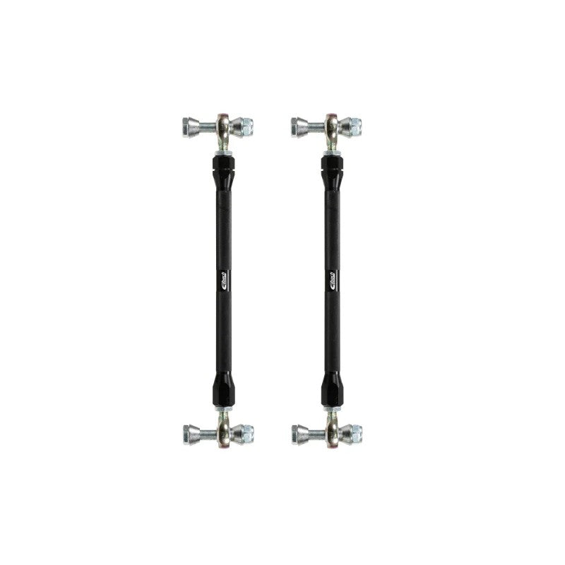 Pair of Eibach front adjustable anti-roll end links with chromoly rod ends and hex bodies for 2016-2021 Honda Civic