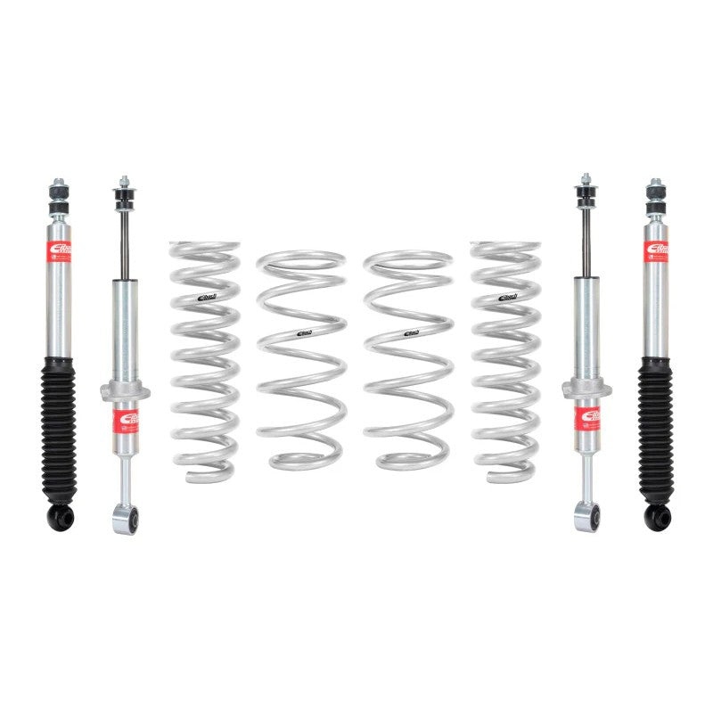 Eibach PRO-TRUCK-LIFT Stage 1 suspension system with silver coil springs and performance shocks for Lexus GX460