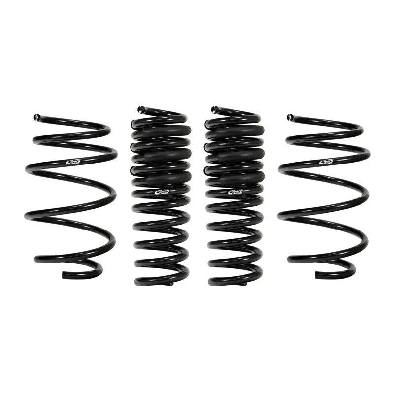 Four Eibach PRO-KIT performance lowering springs in black finish for 2016-2024 Chevrolet Camaro SS.