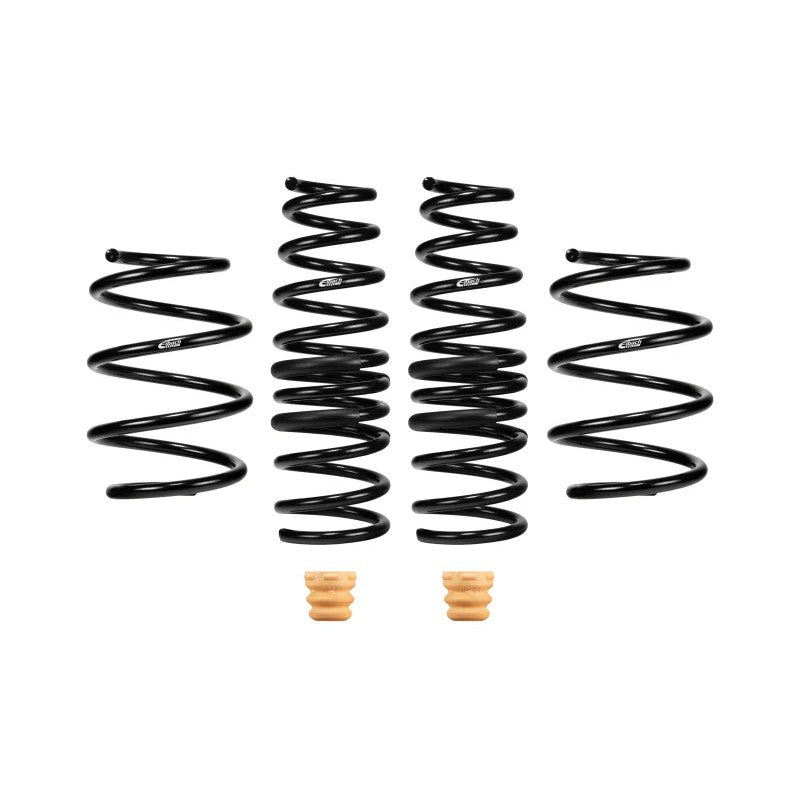 Four dark grey Eibach Pro-Kit progressive lowering springs for 2021-2023 Kia K5 1.6L.