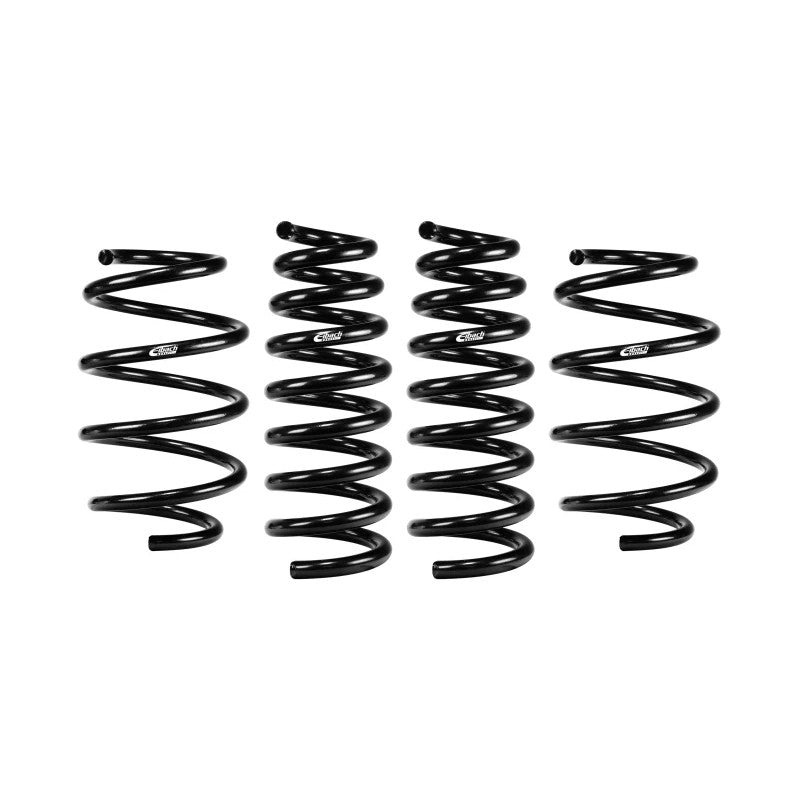 Four black Eibach Pro-Kit EV lowering springs for 2022-2026 Genesis, Hyundai, and Kia electric AWD vehicles.