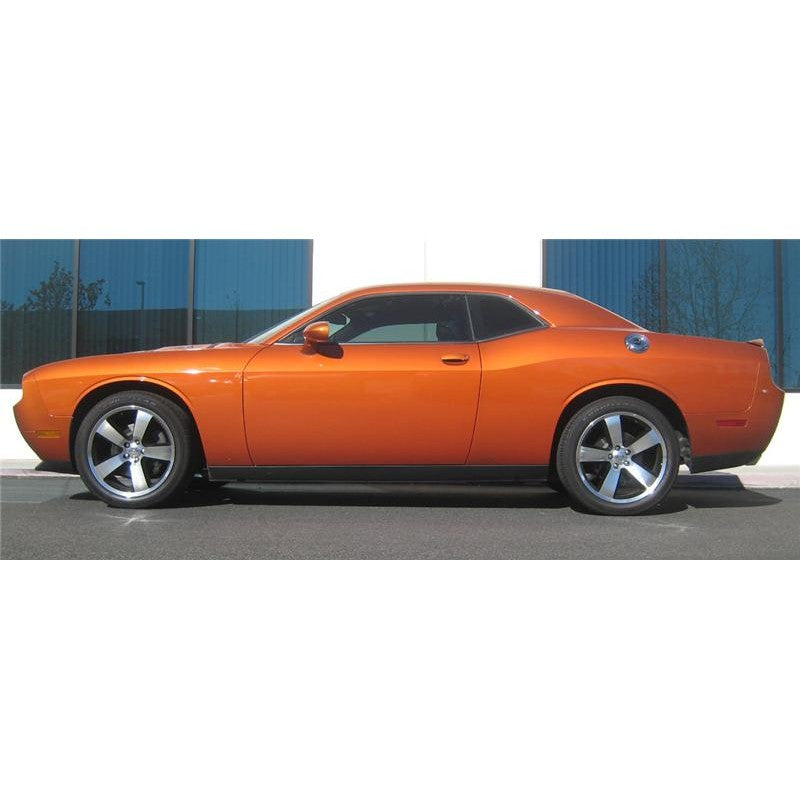 Set of four black Eibach Pro-Kit progressive lowering springs for Dodge Challenger.