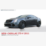 Set of four Eibach Pro-Kit dark gray metallic lowering springs for 2011-2015 Cadillac CTS-V.