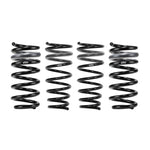 Set of four black Eibach Pro-Kit lowering springs for Porsche 911 992 chassis.