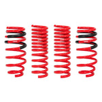 Set of four dark gray Eibach Pro-Kit lowering springs for Dodge Challenger and Charger SRT Hellcat and Scat Pack models.