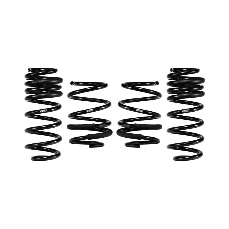 A set of four Eibach Pro-Kit performance lowering springs finished in charcoal gray for the Acura Integra Type S.