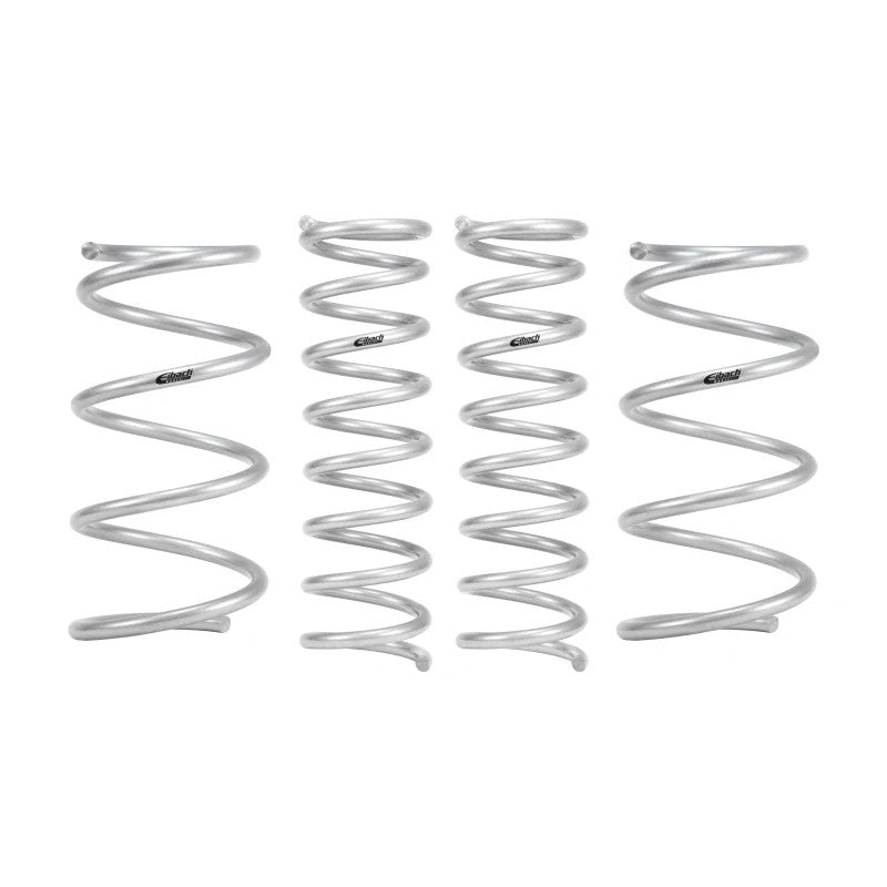 Four Eibach Pro-Lift-Kit silver powder-coated coil springs for 2013-2017 Subaru Crosstrek and XV Crosstrek.