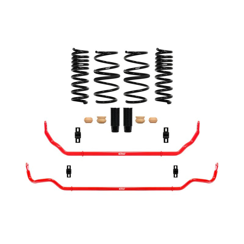Eibach Pro-Plus Kit featuring lowering springs and front/rear stabilizer bars for 2020-2026 Toyota GR Supra