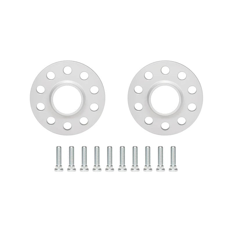 Eibach Pro-Spacer 10mm aluminum wheel spacers featuring a 5x100 bolt pattern and 57.1mm hub-centric bore.