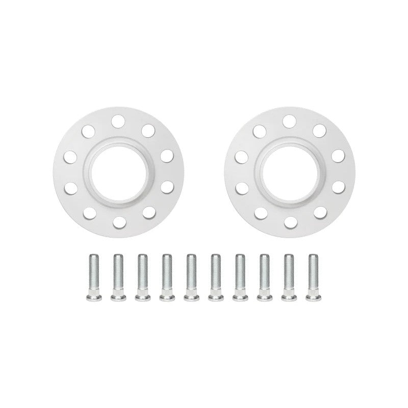 Silver Eibach Pro-Spacer 20mm wheel spacer showing 5x114.3 bolt pattern and hub-centric 64mm center bore.