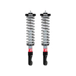 Eibach PRO-TRUCK 2.0 front coilover assembly with red springs and silver 46mm monotube shock body for Toyota Tundra.