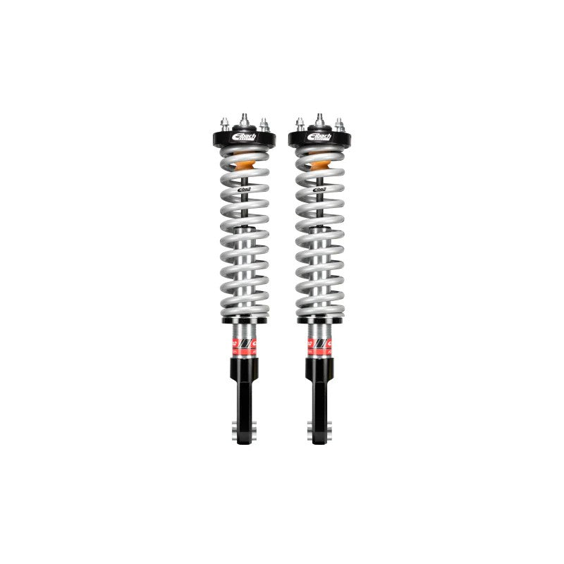 Eibach Pro-Truck Coilover 2.0 front shock assembly with ERO race spring and silver billet aluminum mount.