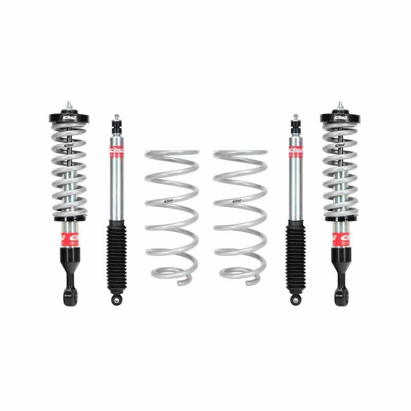 Eibach Pro-Truck Stage 2 lift kit featuring front coilovers, rear shocks, and springs for 2010-2024 Toyota 4Runner.