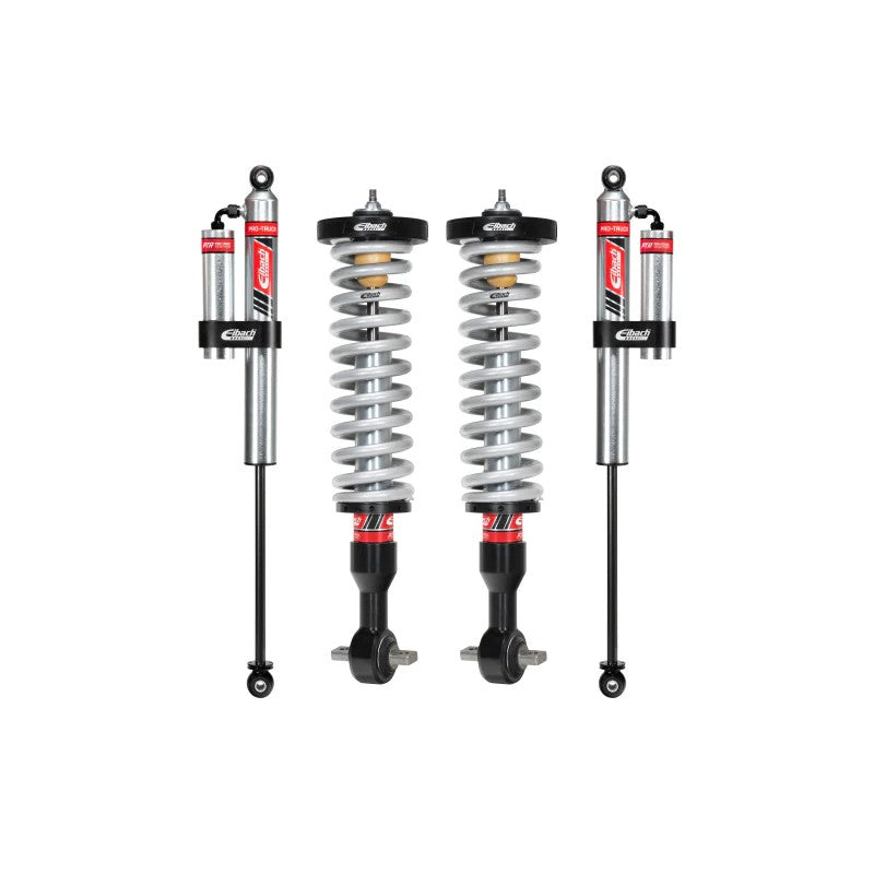 Eibach PRO-TRUCK-LIFT Stage 2R kit featuring adjustable front coilovers and rear external reservoir dampers.