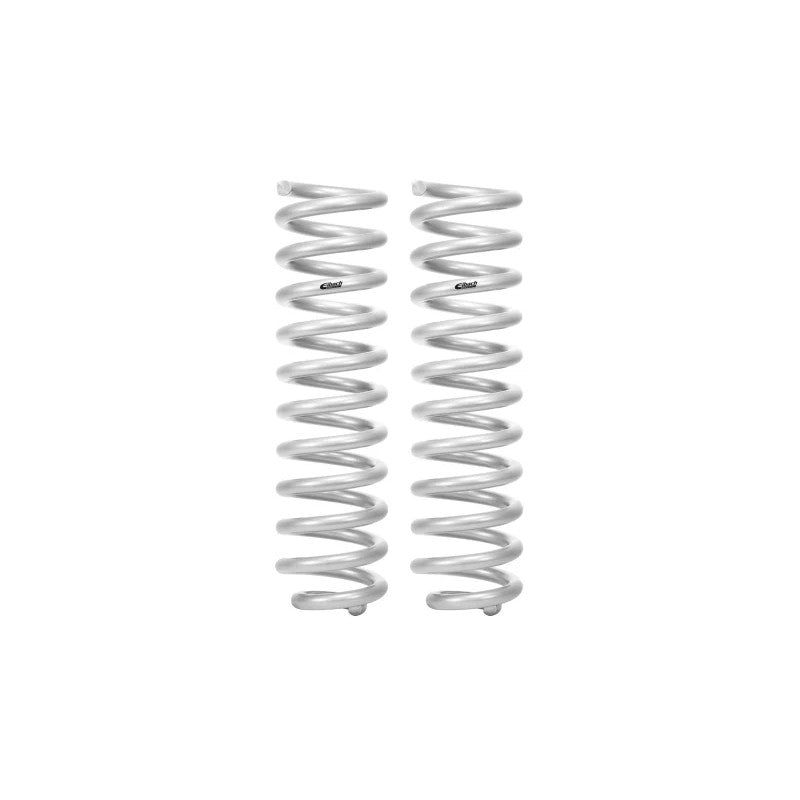 Silver Eibach Pro-Truck front lift springs for 2017-2026 Ford F-250 and F-350 Super Duty 4WD