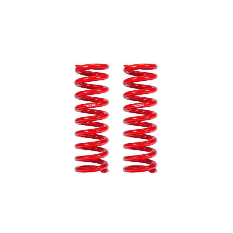 Eibach Pro-Lift-Kit red powder-coated front lift springs for 2017-2019 Toyota Tacoma TRD Pro.