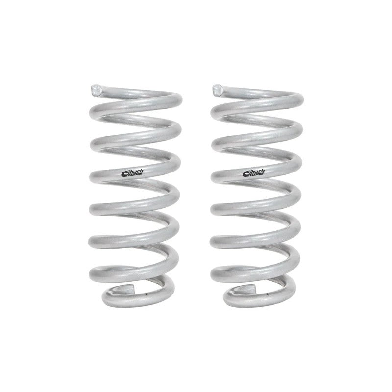 Eibach Pro-Truck front lift springs in silver finish for 2019-2026 GM 1500 trucks.