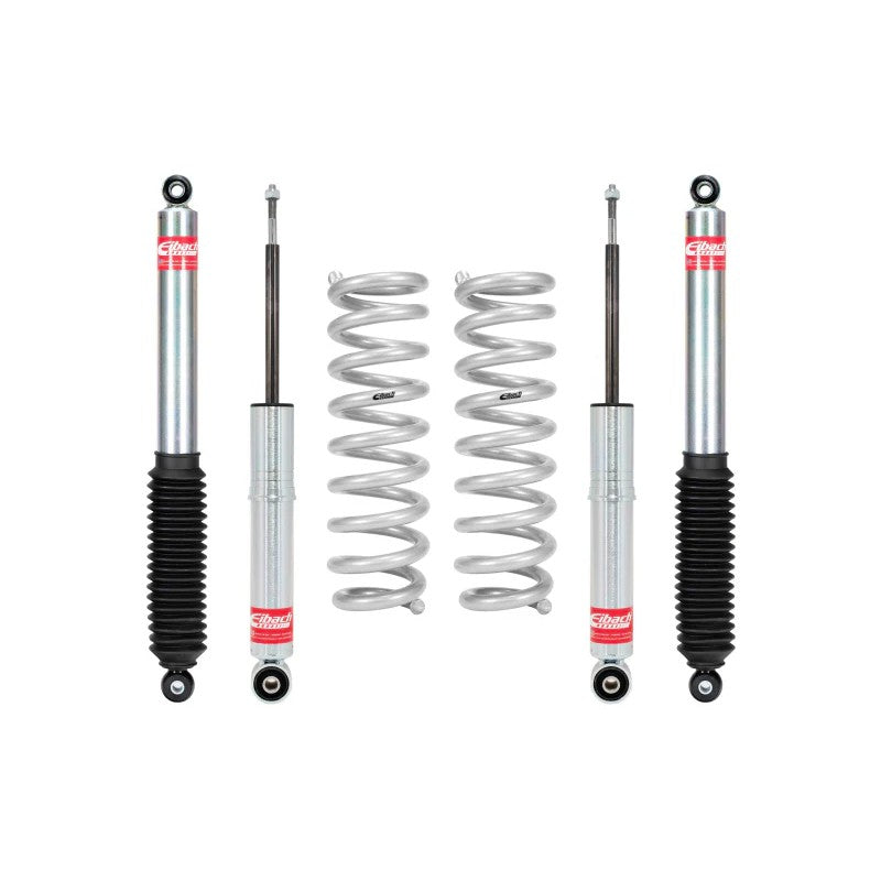 Eibach Pro-Truck Stage 1 Lift Kit including silver coil springs and performance shocks