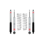 Eibach PRO-TRUCK-LIFT Stage 1 kit including silver coil springs and performance shocks for 2021-2025 Ford F-150.