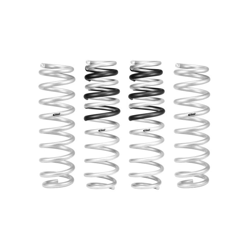 Set of four silver Eibach Pro-Lift-Kit coil springs for 2021-2025 Ford Bronco.