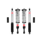 Eibach Pro-Truck-Lift Stage 2 coilover kit including adjustable front coilovers and rear sport shocks for Toyota Tacoma.