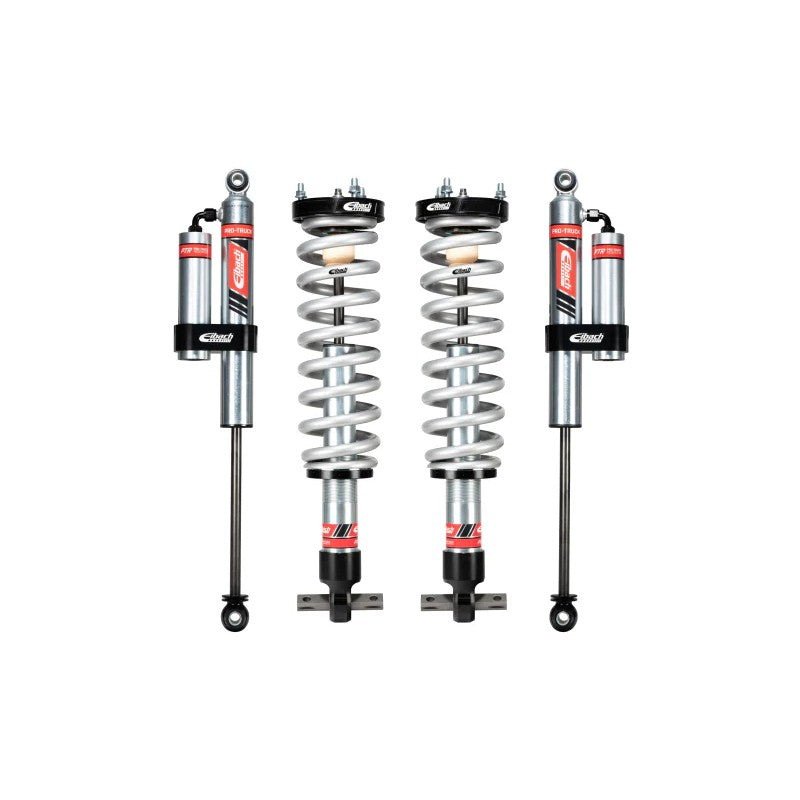 Eibach Pro-Truck Lift Stage 2R kit featuring front coilovers and rear external reservoir shocks for 2023-2026 GMC Canyon.