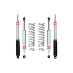 Eibach Pro-Truck Stage 1 lift system with silver coil springs and performance shock absorbers for Toyota Tundra