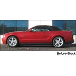 Four red Eibach Sportline progressive-rate lowering springs for 2011-2014 Ford Mustang.