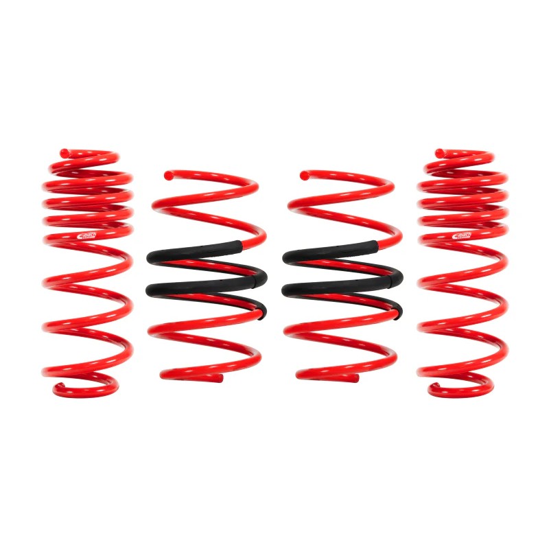 Set of four red Eibach Sportline lowering springs for 2019-2026 Toyota Corolla.
