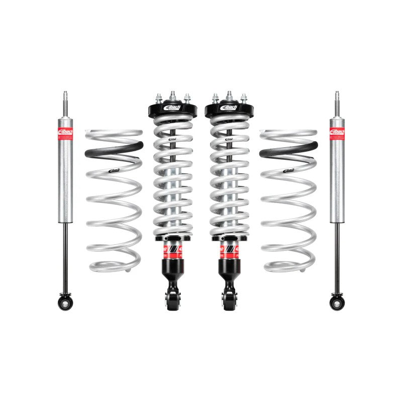 Eibach Stage 2 Pro-Truck Coilover 2.0 suspension lift system including front coilovers and rear shocks for Toyota Sequoia.