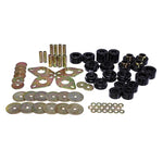 Energy Suspension Hyper-Flex black polyurethane body mount bushings and hardware for 1996-2002 Toyota 4Runner.