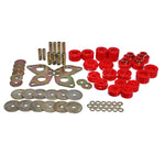 Red Energy Suspension Hyper-Flex polyurethane body mount bushing set with zinc-plated steel rings for 1996-2002 4Runner.