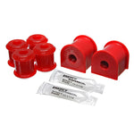 Energy Suspension red Hyper-Flex polyurethane 15mm rear sway bar bushings with mounting hardware