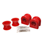 Red Energy Suspension Hyper-Flex 35mm polyurethane front sway bar bushings and mounting hardware.