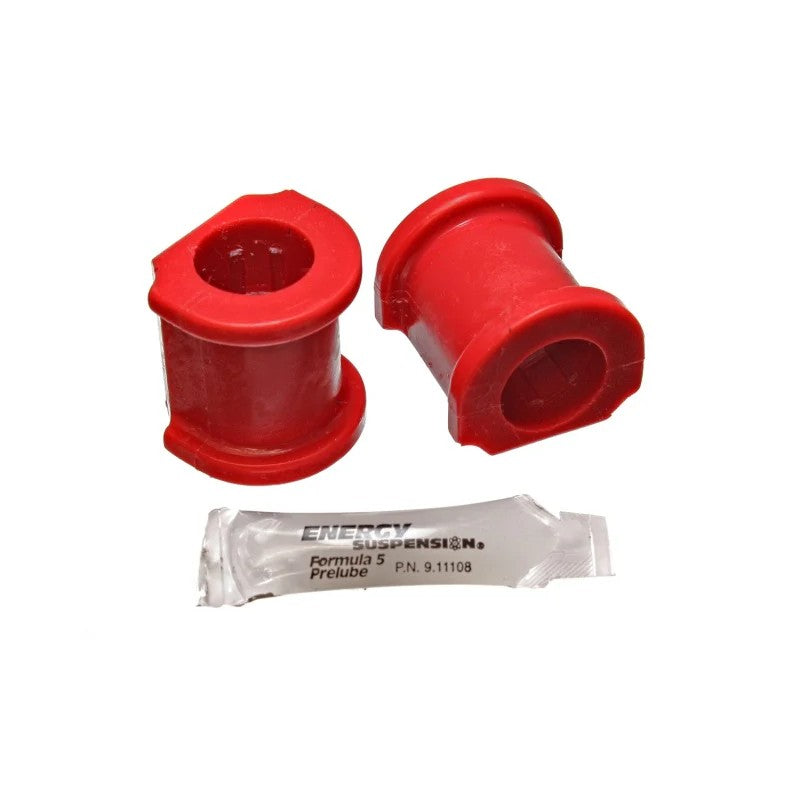 Red Energy Suspension Hyper-Flex polyurethane 1-inch front sway bar bushings for 2001-2004 Honda Civic.