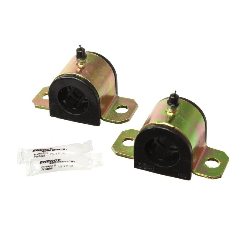 Black Energy Suspension Hyper-Flex polyurethane front sway bar bushing set for 2001-2005 Lexus IS300.