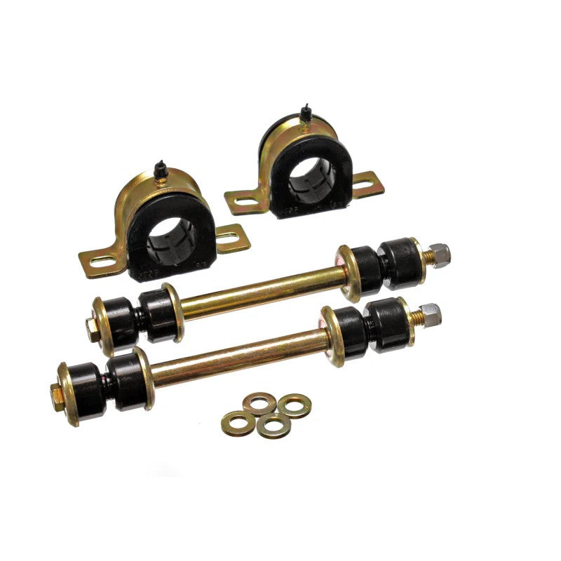Energy Suspension 3.5213G black Hyper-Flex polyurethane 36mm front sway bar bushing set with mounting hardware