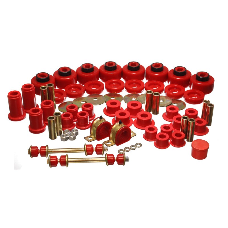 Red Energy Suspension Hyper-Flex performance polyurethane master bushing set for 2001-2006 Silverado and Sierra 2500 HD