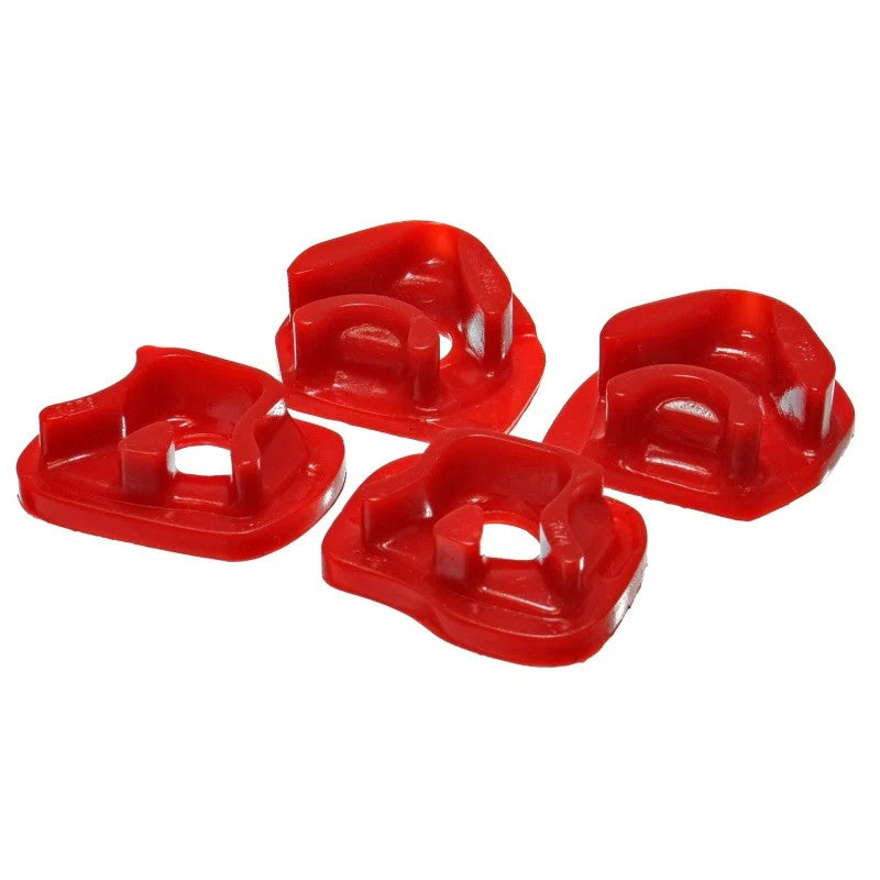 Energy Suspension 16.1110R red Hyper-Flex polyurethane motor mount inserts for Acura RSX and Honda Civic Si.