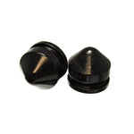 Black Energy Suspension Hyper-Flex polyurethane front bumper stop set for 2002-2005 Dodge Ram 1500.