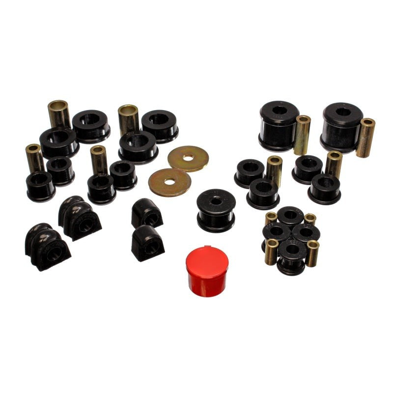 Energy Suspension Hyper-Flex Master Bushing Set in black polyurethane for 2002-2006 Subaru Impreza WRX and STI