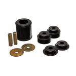Black Energy Suspension Hyper-Flex polyurethane rear differential bushing set for Nissan 350Z and Infiniti G35.