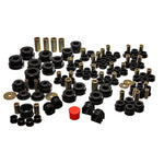 Energy Suspension Hyper-Flex black polyurethane master bushing set for Nissan 350Z and Infiniti G35.