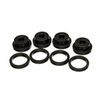 A set of black Energy Suspension Hyper-Flex polyurethane shifter stabilizer bushings for 2003-2004 Dodge Neon SRT-4.