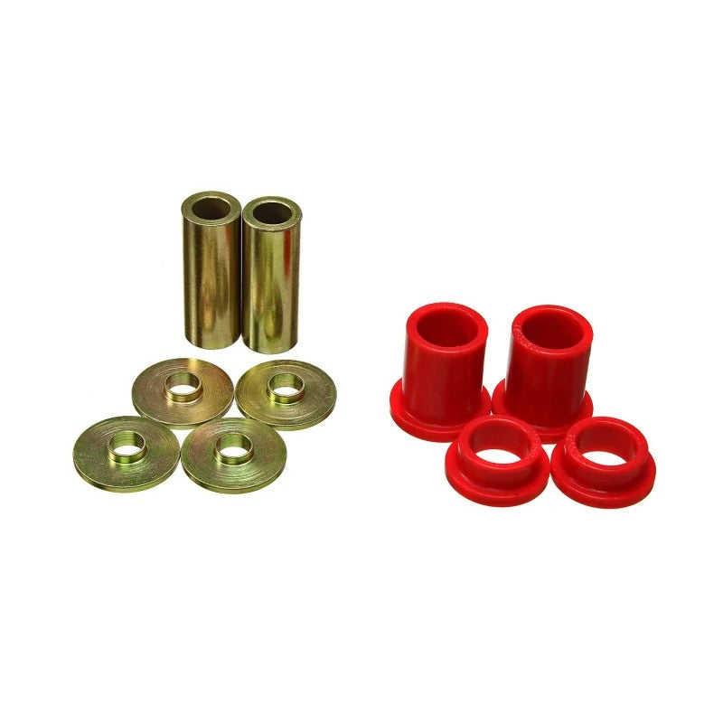 Red Energy Suspension Hyper-Flex polyurethane rack and pinion steering bushings for Toyota and Lexus.